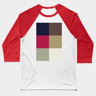 Red Album Color Palette Baseball T-Shirt